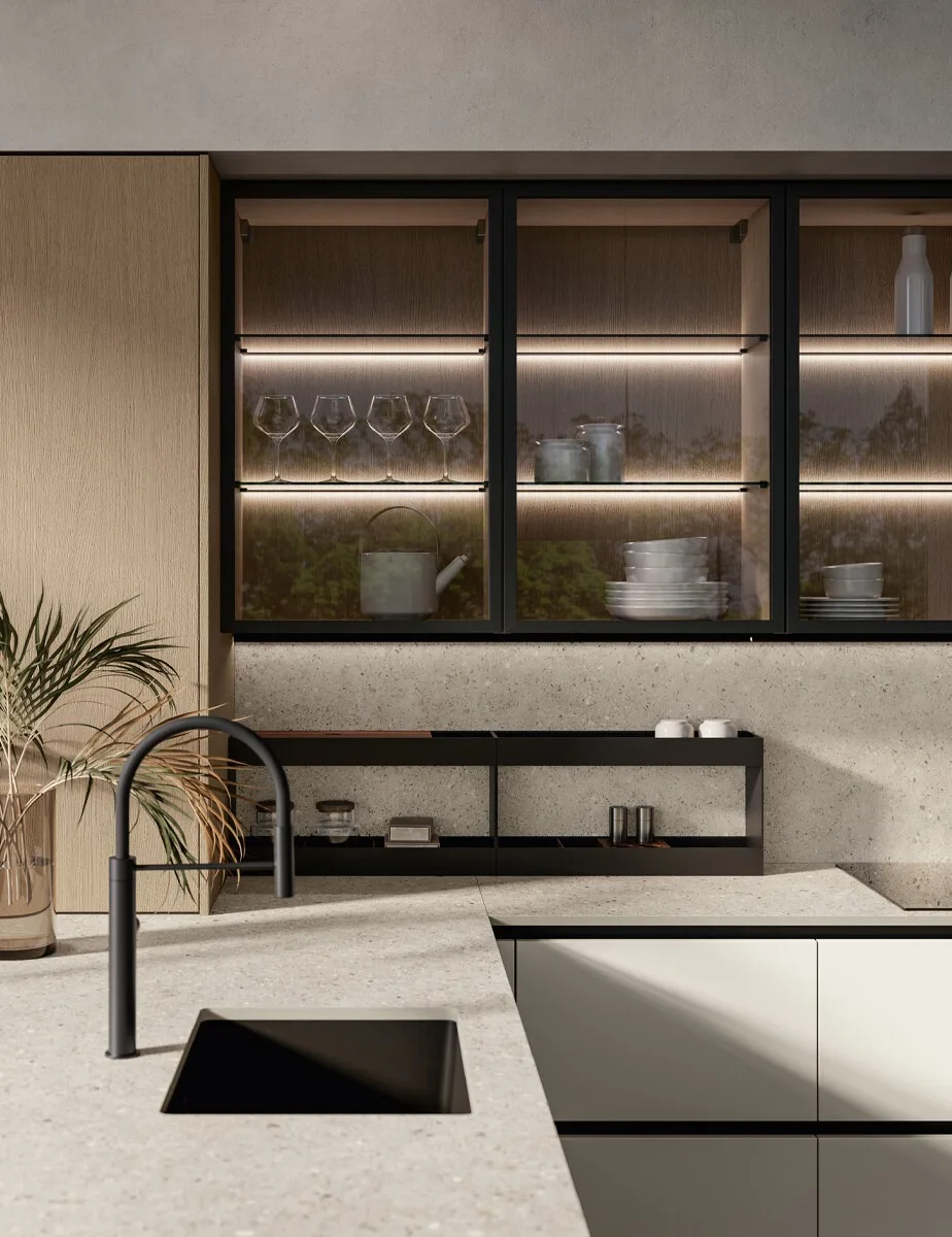 Cuisine sur mesure réalisée par l’Atelier Rivage, cuisiniste à Royan